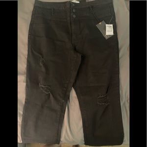 Charlotte russe black ripped jeans